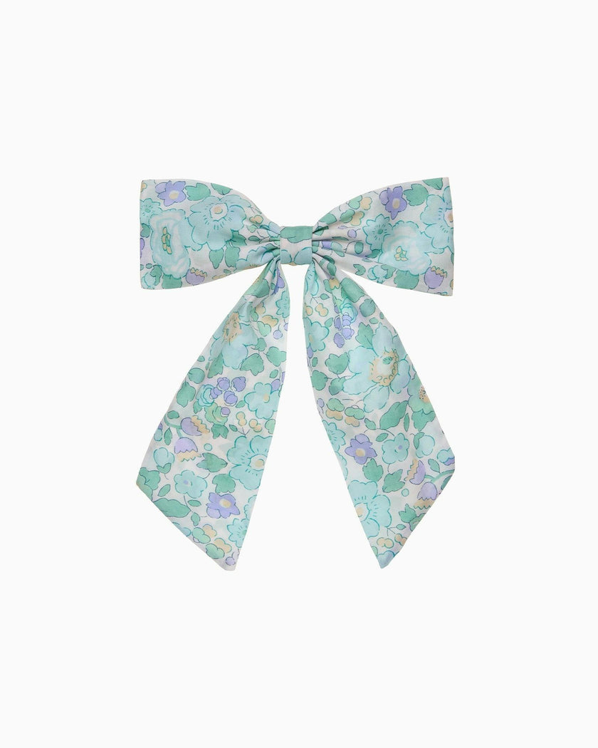 Extra Large Bow Hair Clip in Peppermint Betsy
