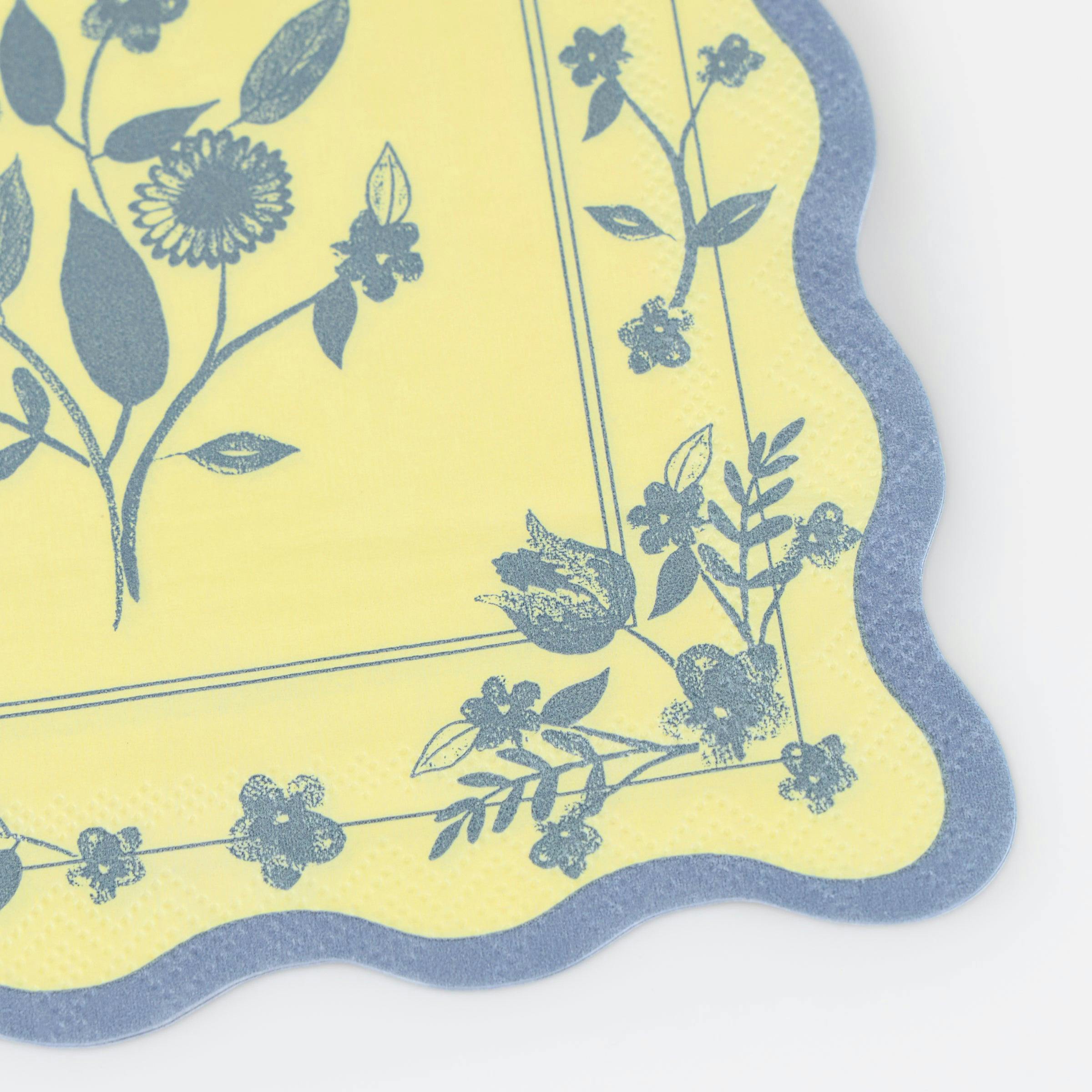 Vintage Botanical Small Napkins
