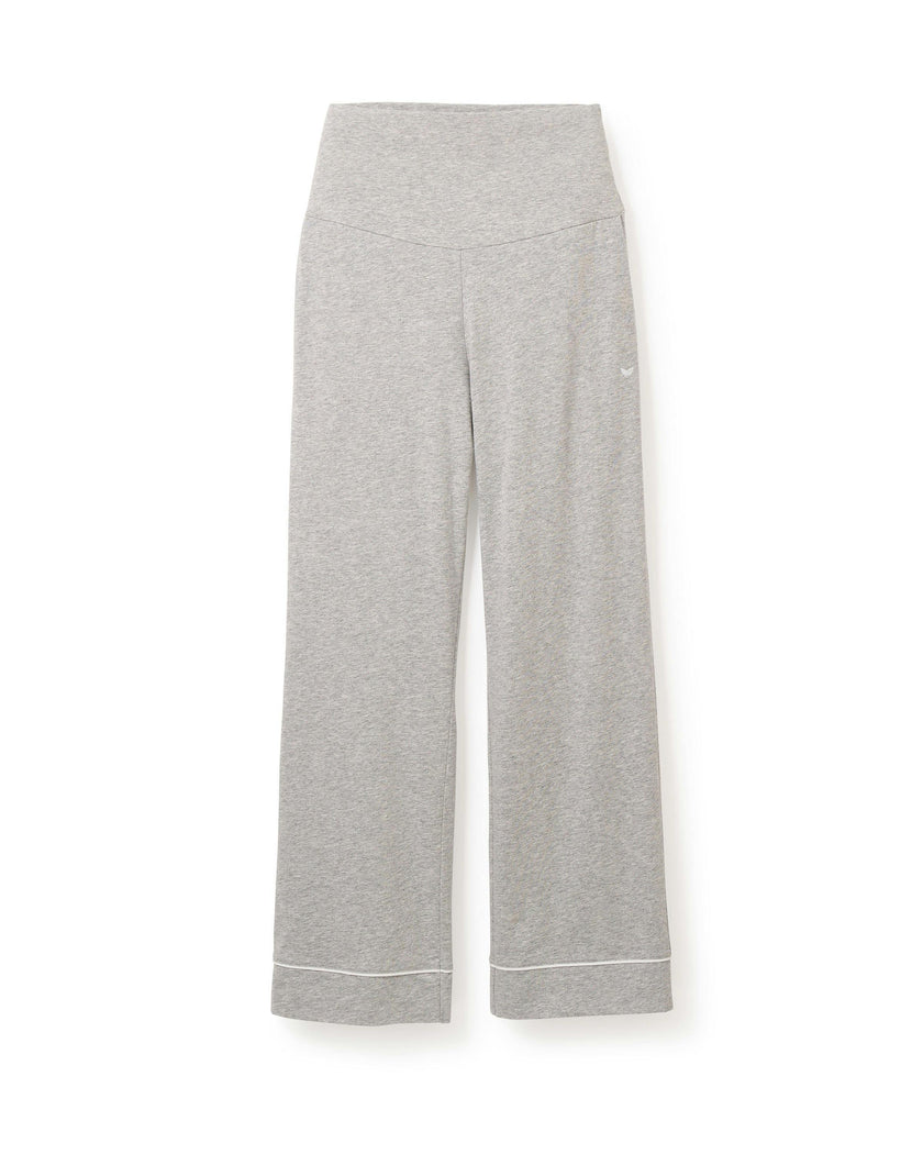 Women's Pima Maternity Pants in Light Heather Grey