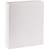 Large Clear Pocket Pebble Grain Leather Photo Album