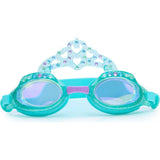 Blue Glitter Princess Crown Youth Swim Goggles