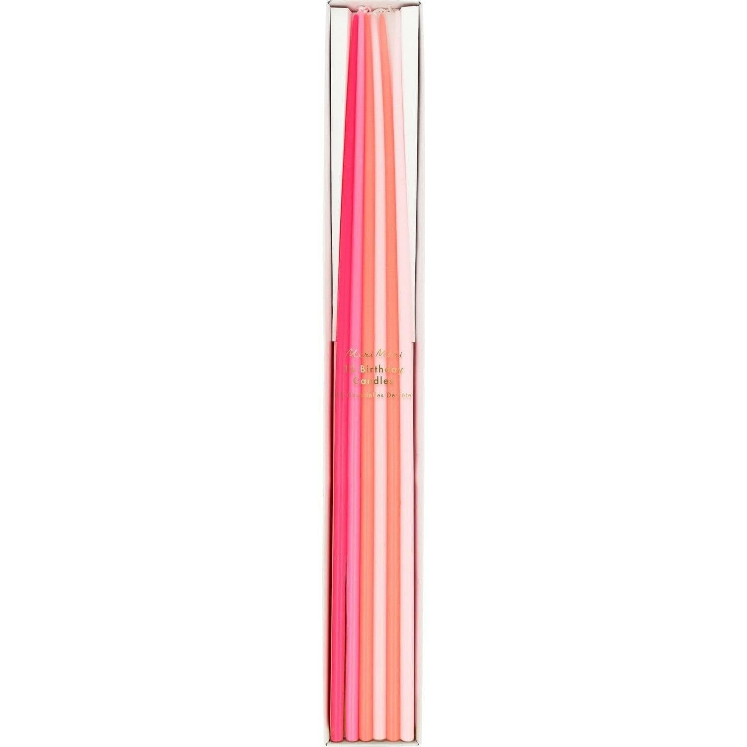 Pink Tall Tapered Candles