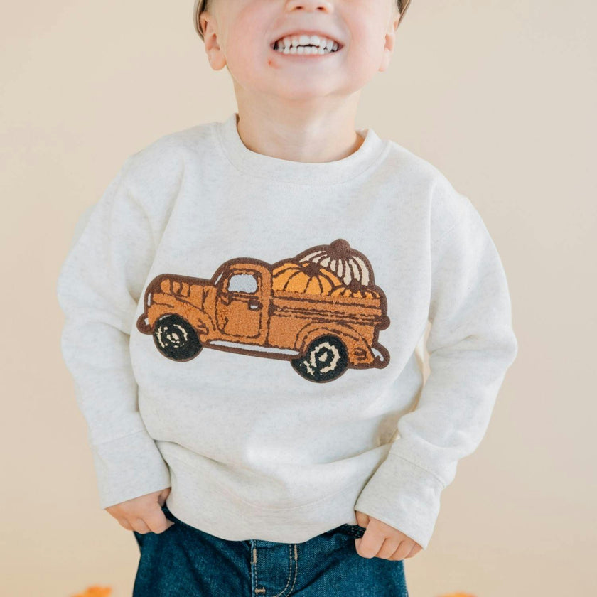Fall Truck Patch Sweatshirt