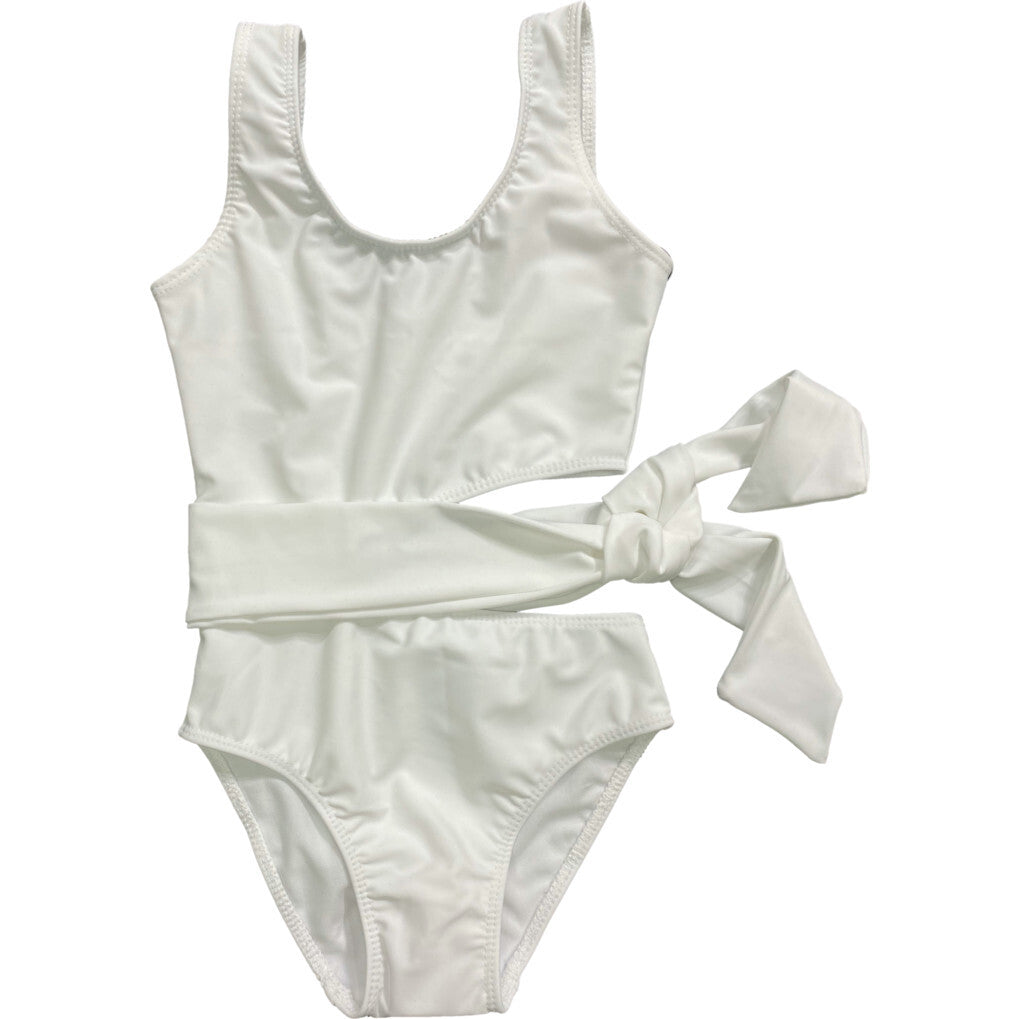 Kids Tank Tie Side Swimsuit Light Blue