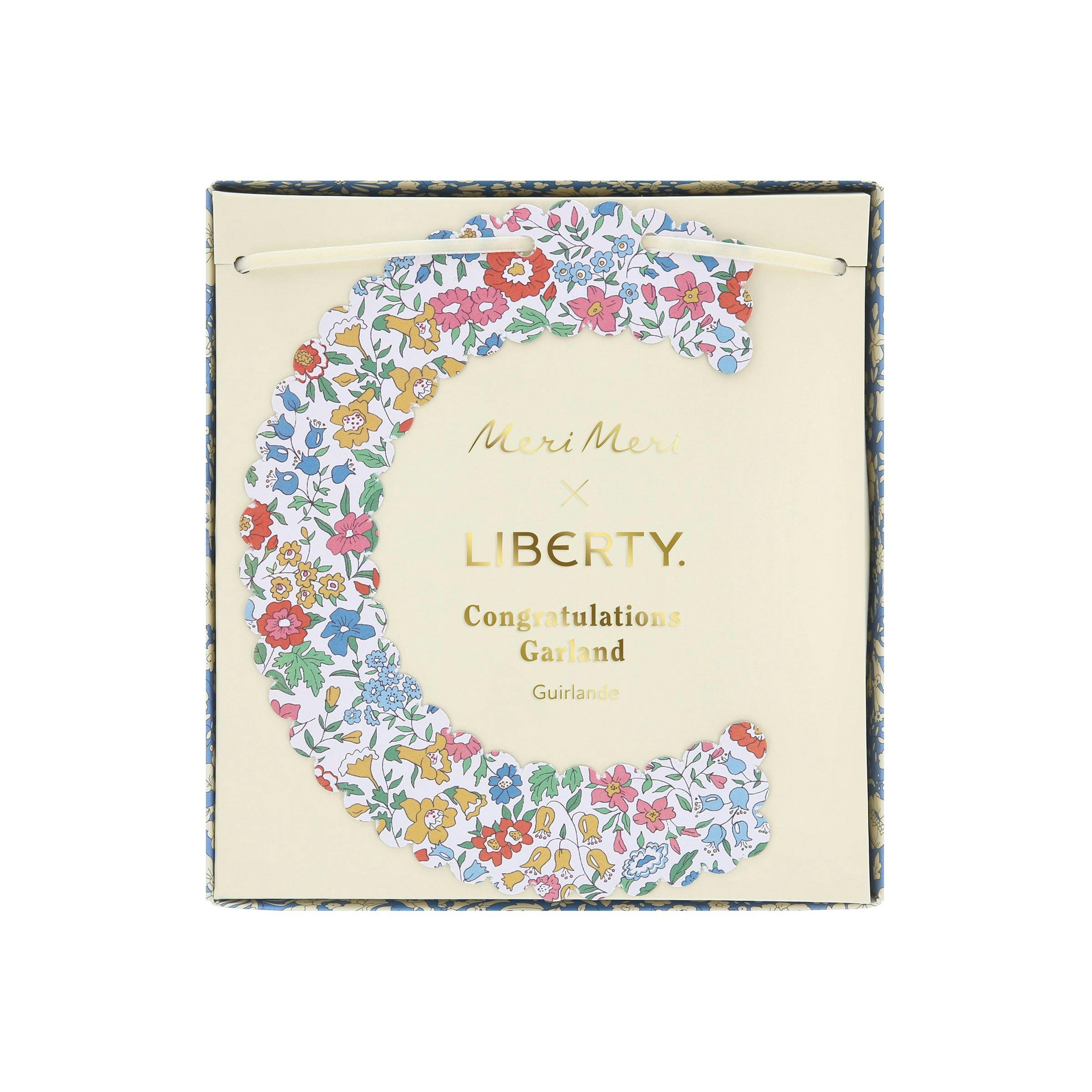 Meri Meri x Liberty Congratulations Garland