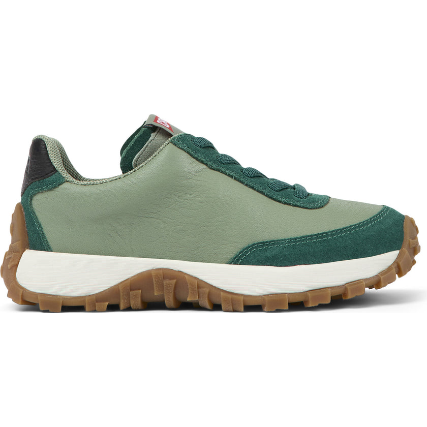Drift Trail Lace Leather Nubuck Sneakers, Green
