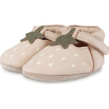Nanoe Strawberry Nubuck T-Bar Shoes, Beige