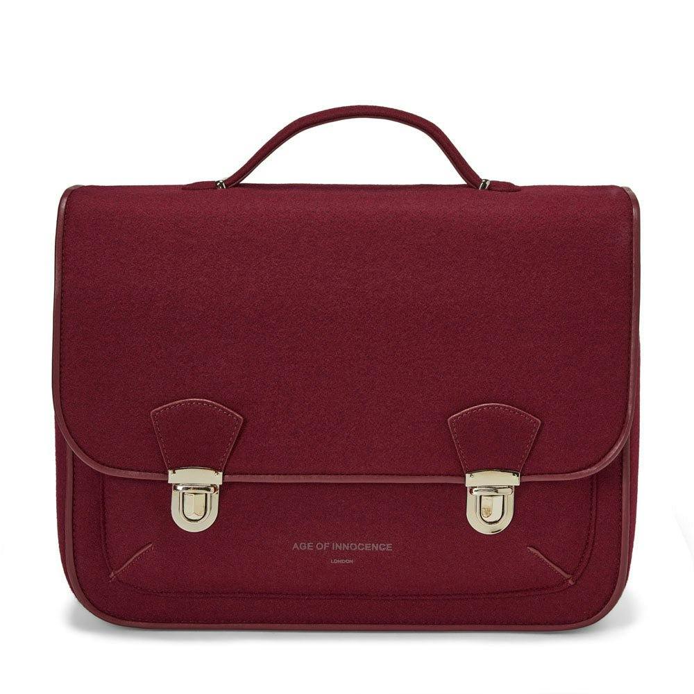 Boston Wool Adjustable Shoulder Strap Schoolbag
