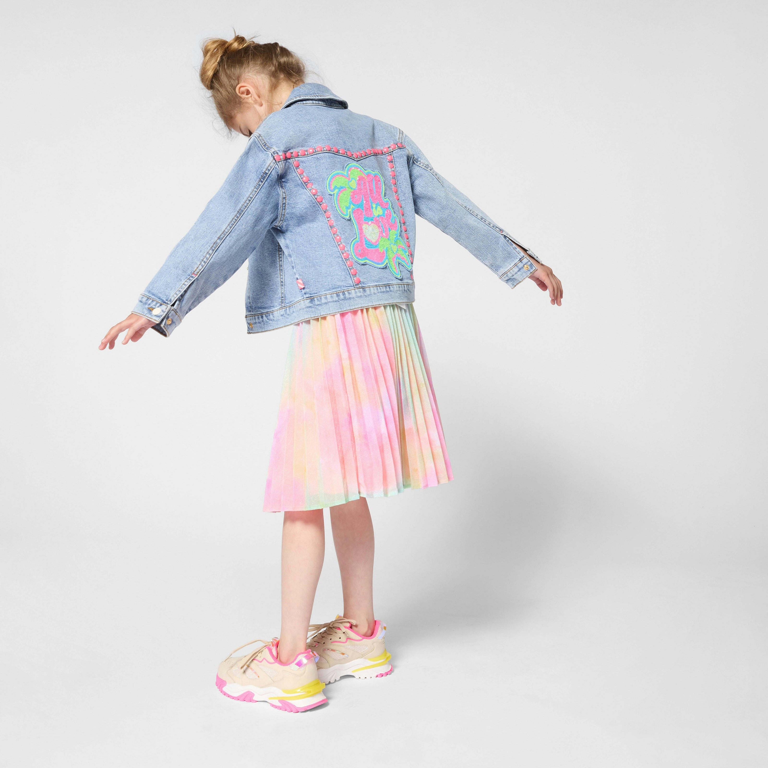 Pastel Tie-Dye Pleated Kids’ Skirt