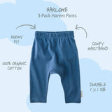 HARLOWE 3-Pack Harem Baby Pants