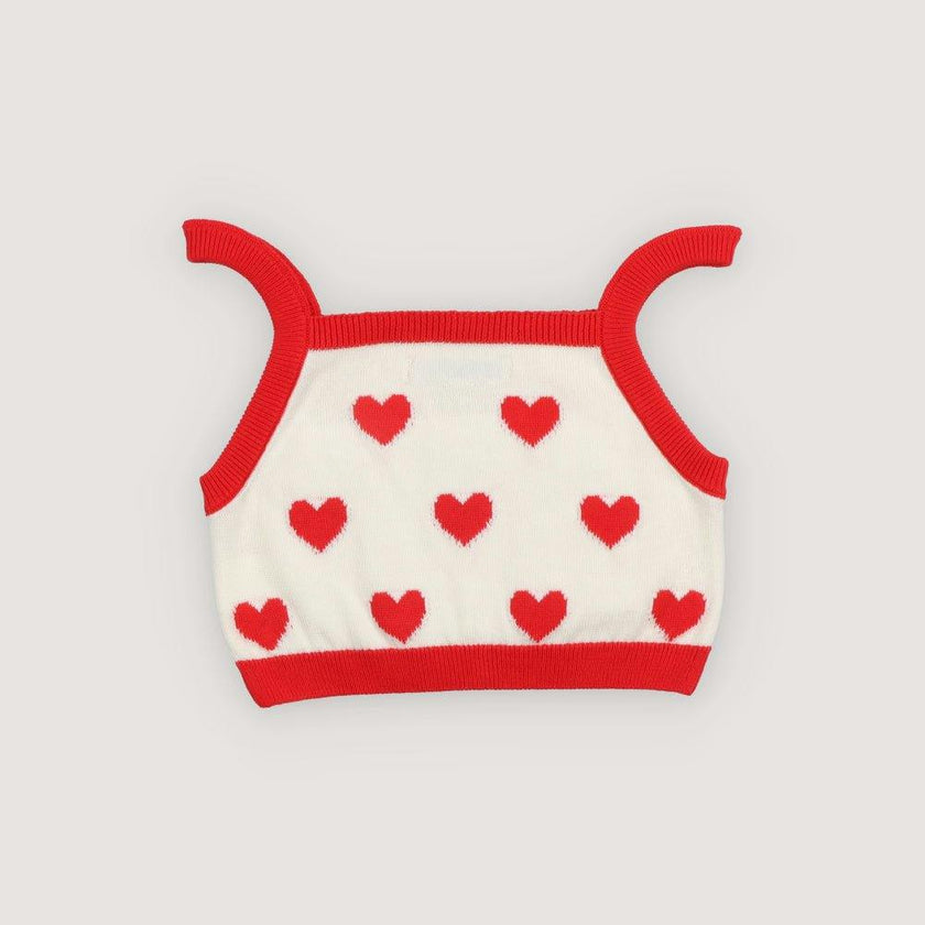 Maqui Top Hearts Jacquard