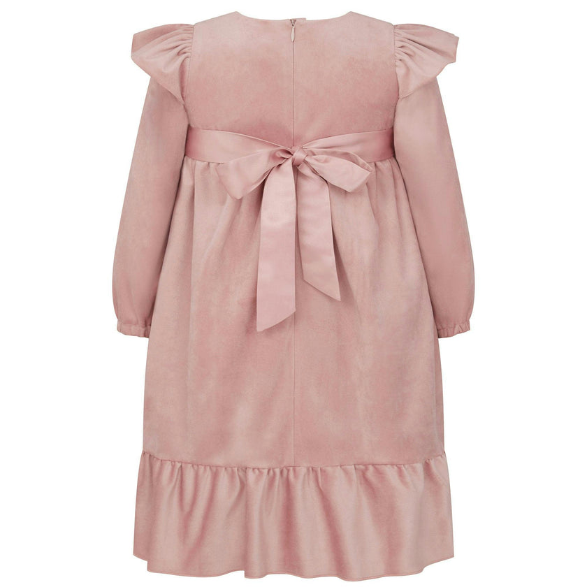 Chloe Velvet & Satin Bow Party Dress