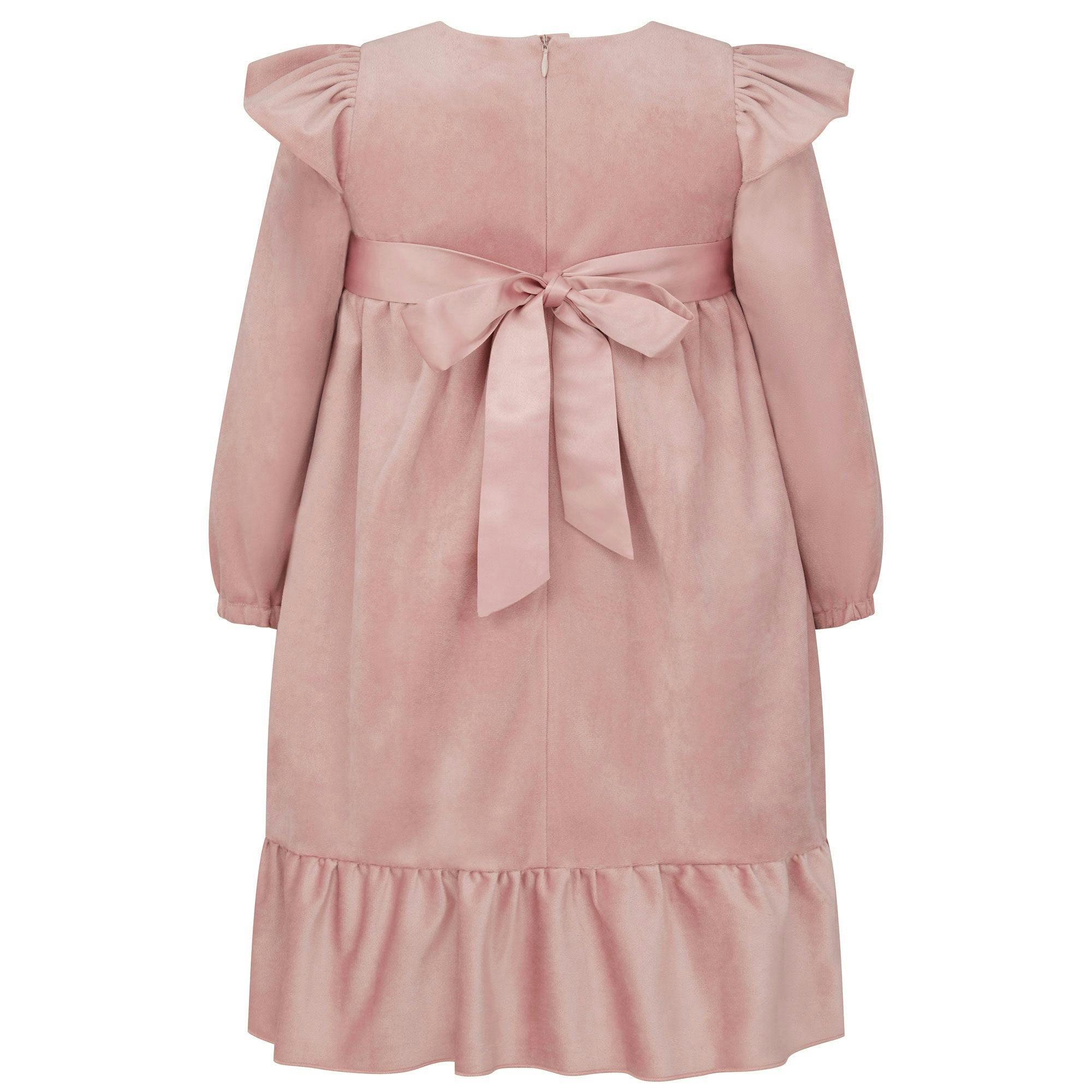 Chloe Velvet & Satin Bow Party Dress