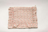Rosebud Scatter Timeless Floral Ruffle Zipper Pouch