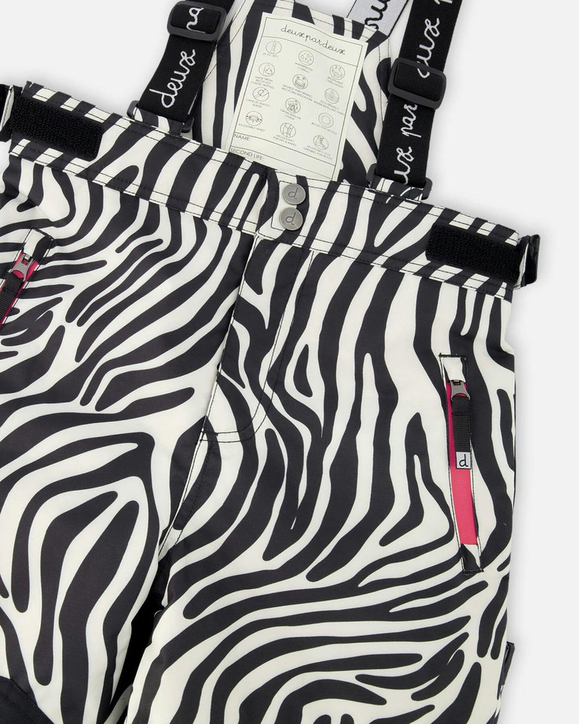 Two-Piece Teknik Snowsuit Zebra Print