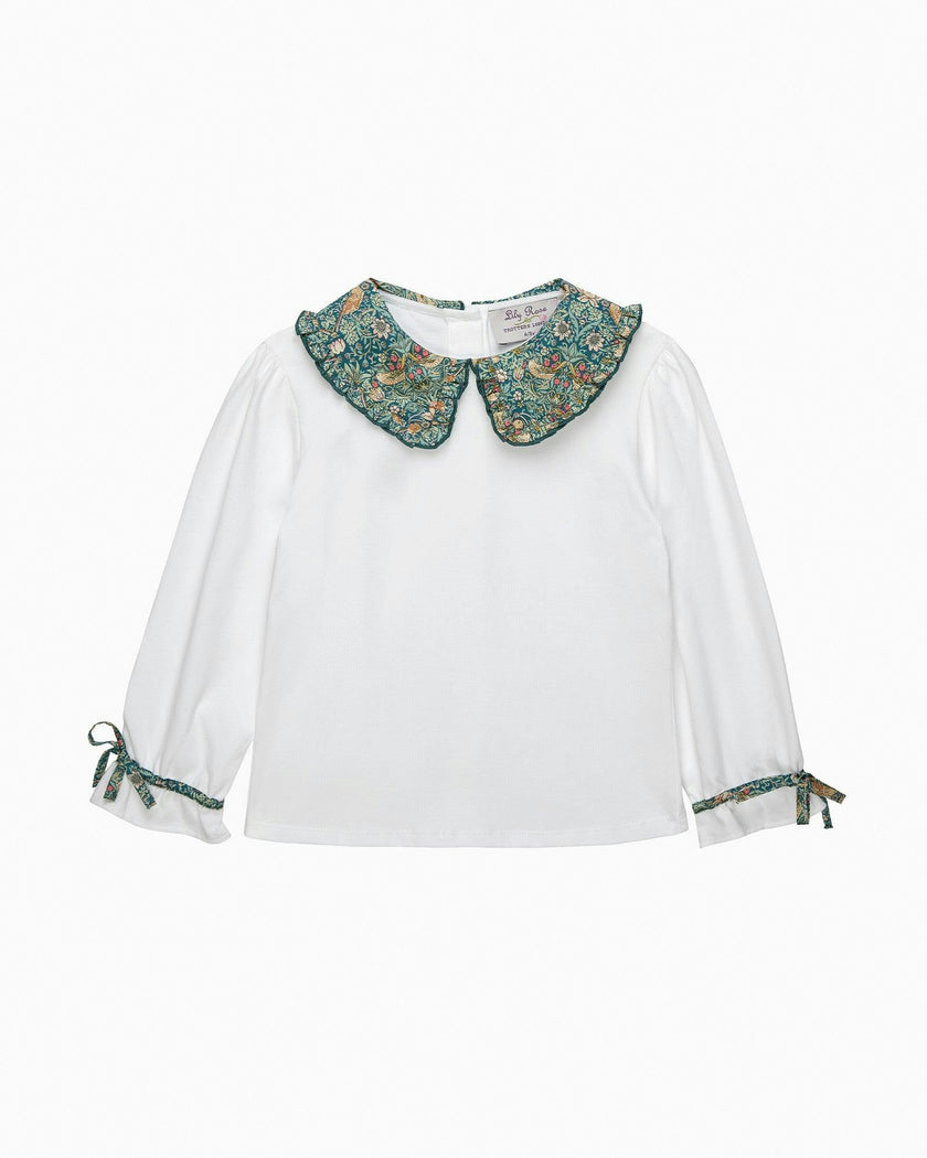 Pie Crust Jersey Top in Strawberry Thief