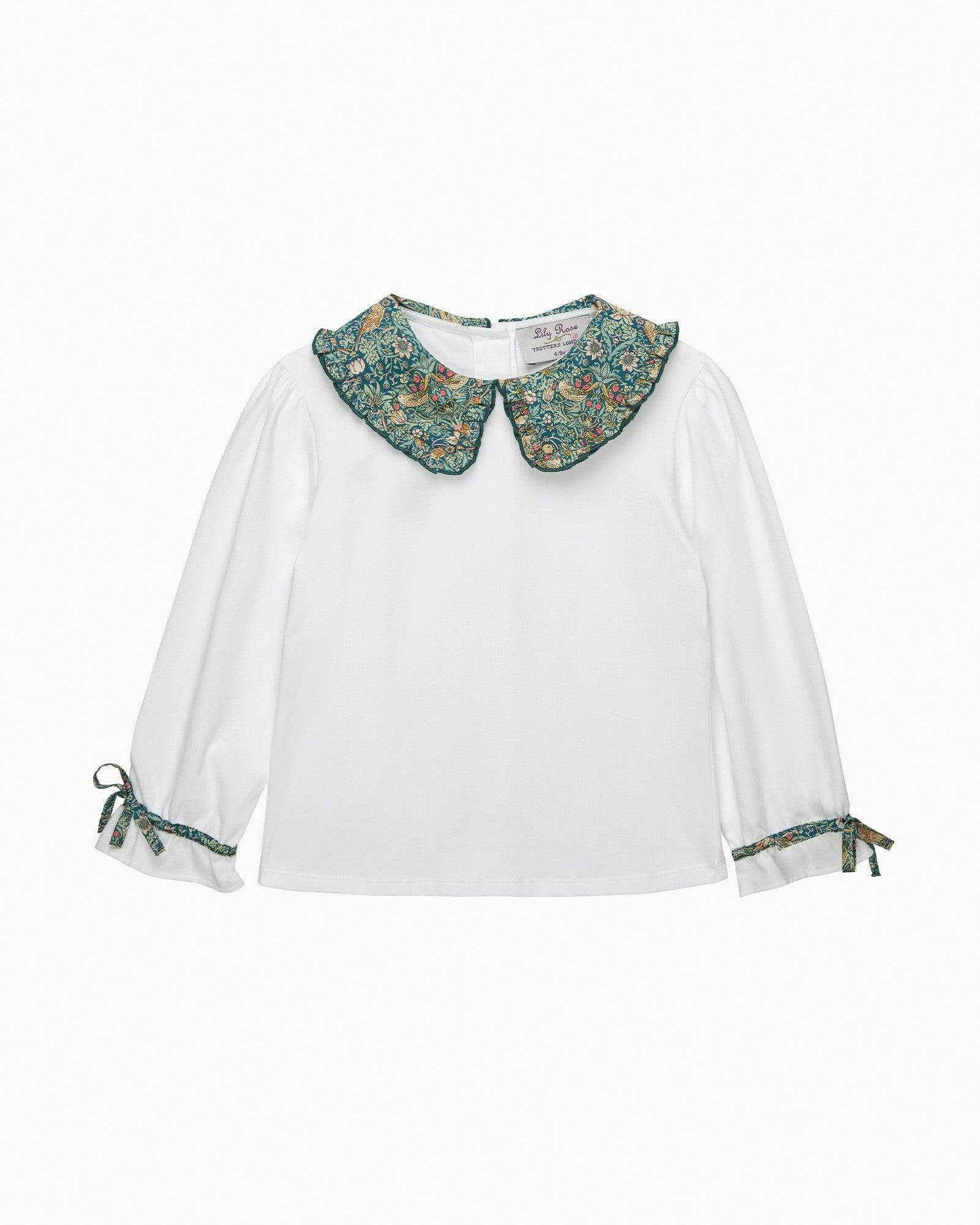 Pie Crust Jersey Top in Strawberry Thief