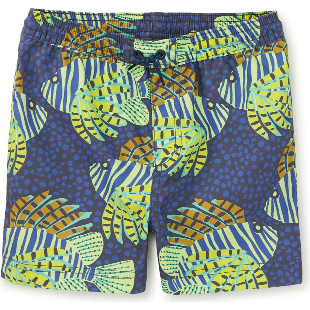 Shortie Mid-Thigh Swim Trunks, Multi