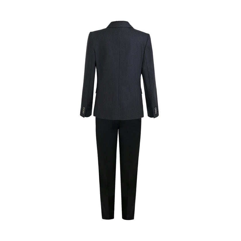 Gray Edward Structured Blazer Suit Set