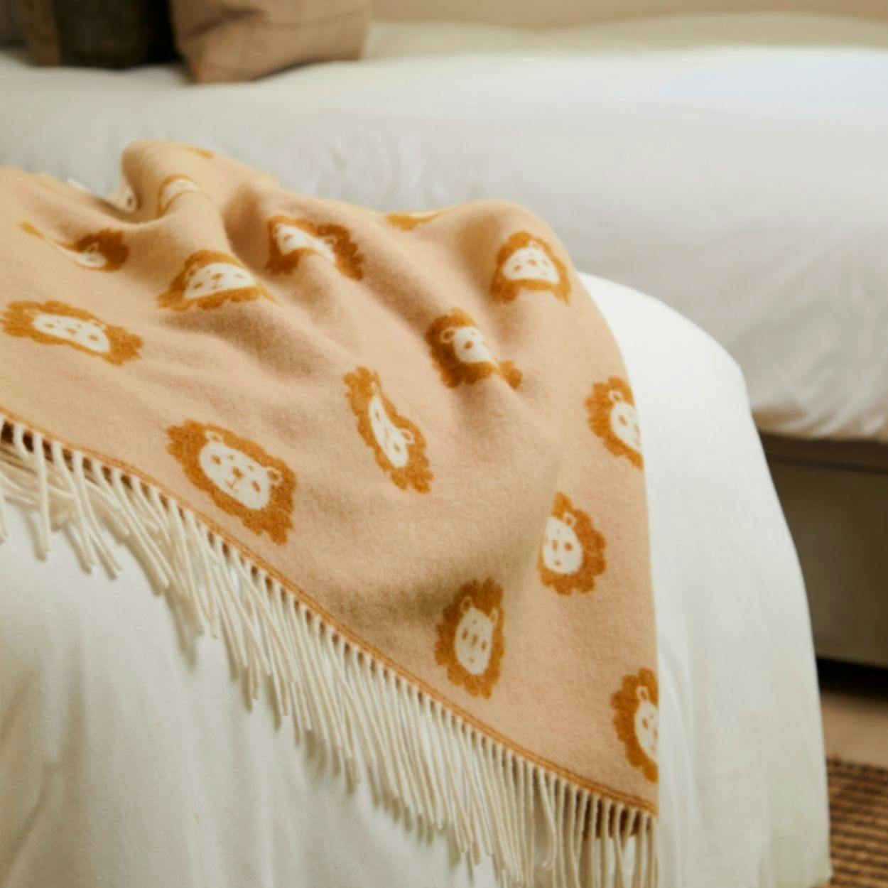 Super Soft Merino Baby Blanket - Ochre