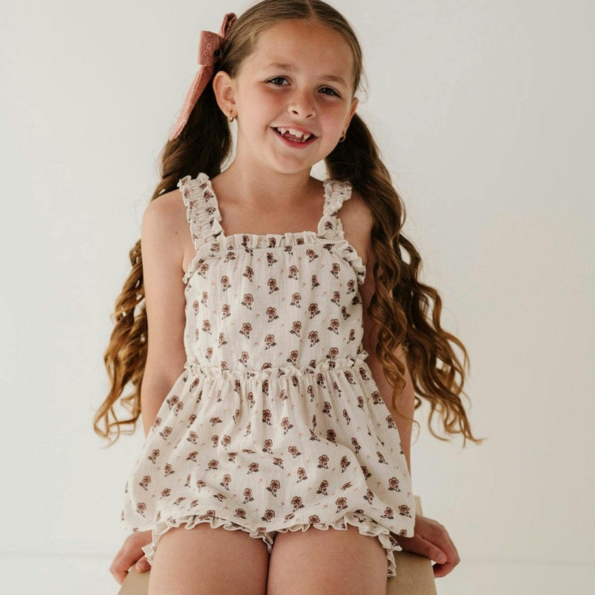 Ruffle Gauze Tank