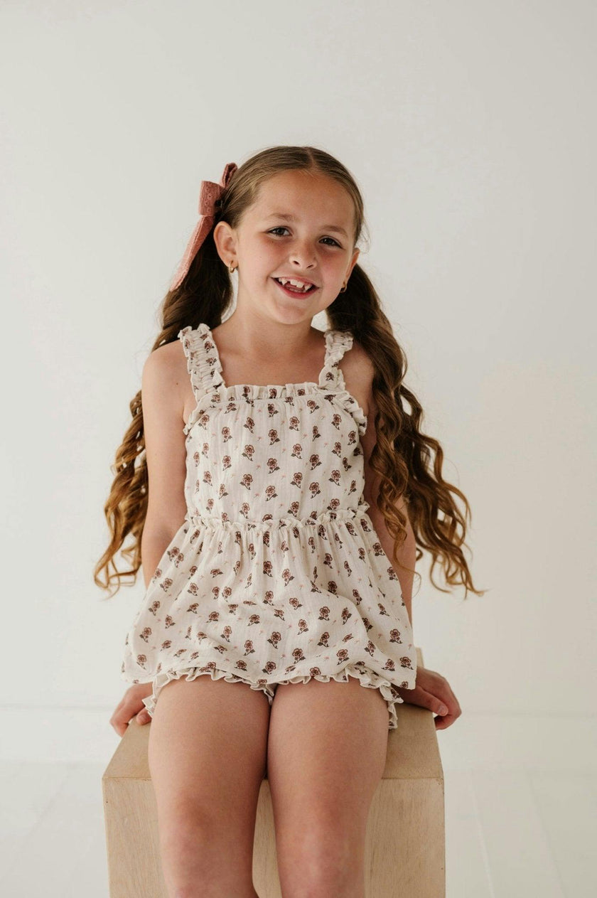 Ruffle Gauze Tank