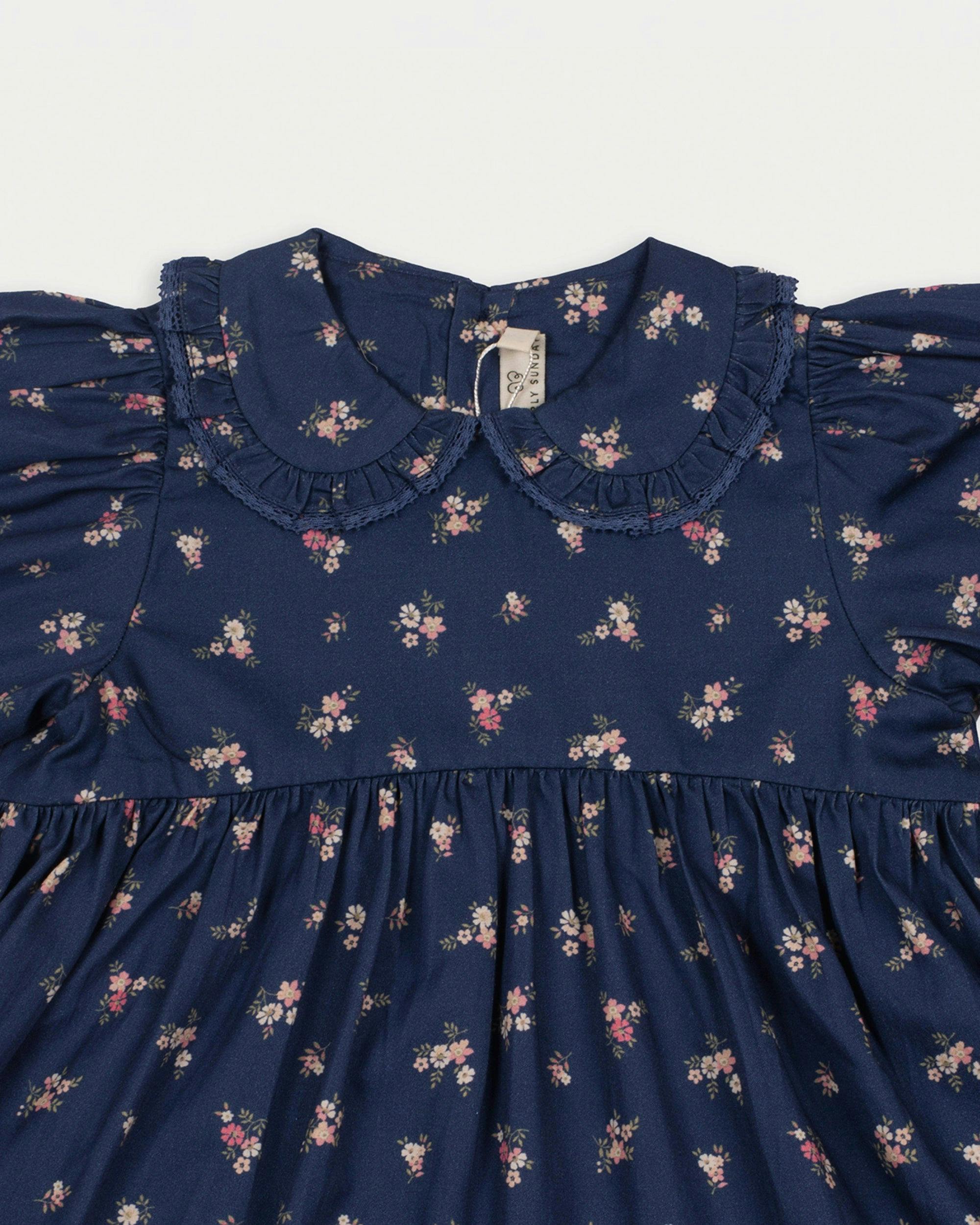 Marguerite Dress - Ditsy Bouquet Navy