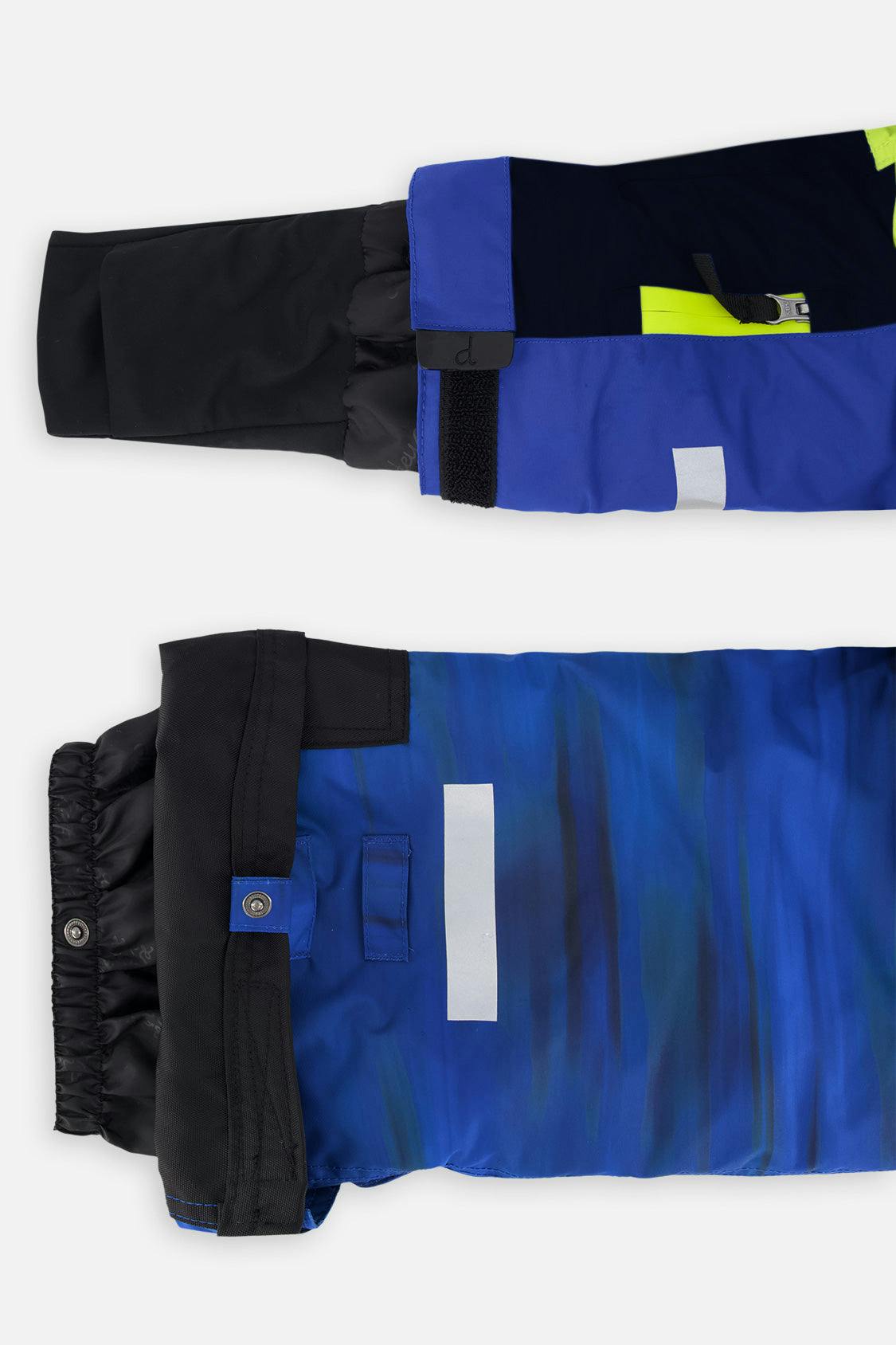 Two Piece Teknik Snowsuit Royal Blue And Yellow