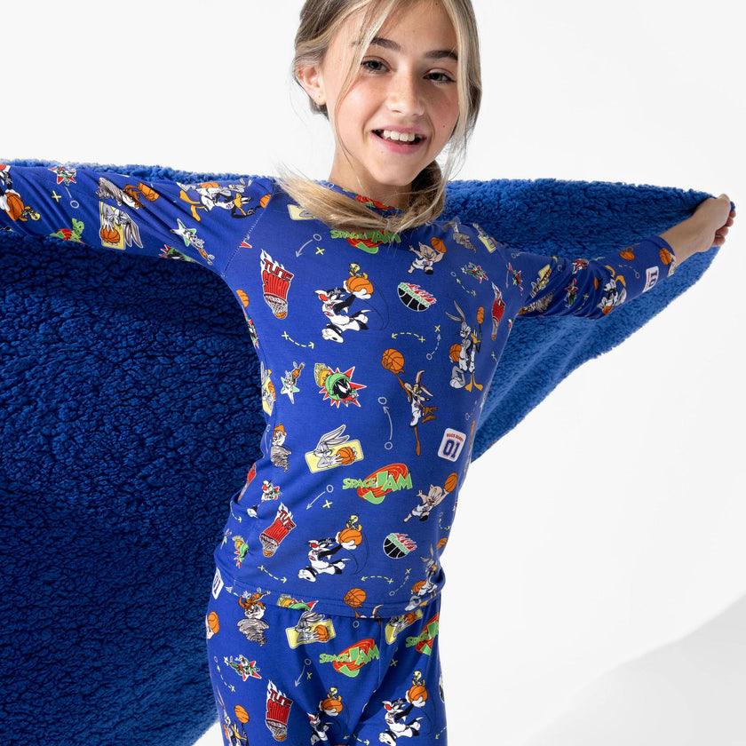 Space Jam Bamboo Sherpa Blanket