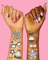 2027 NYE Disco Tats - 56 temporary tattoos