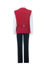 Red Lachlan Vest Outfit Set