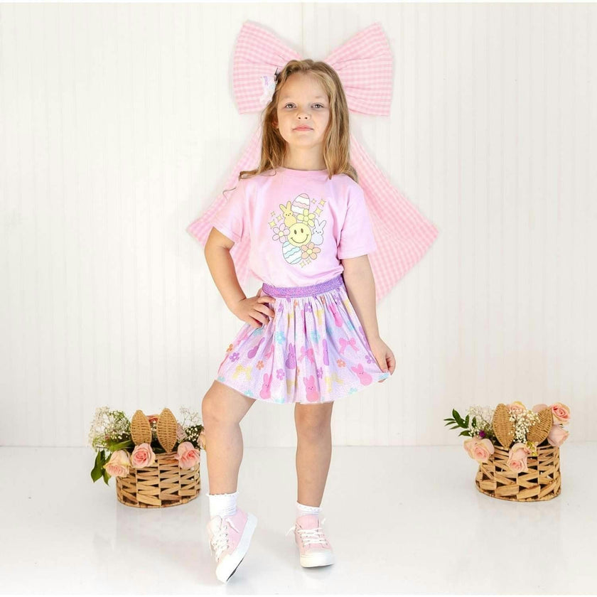 Easter Doodle Short Sleeve T-Shirt - Pink