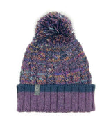 Kids Braided Pom Pom Beanie