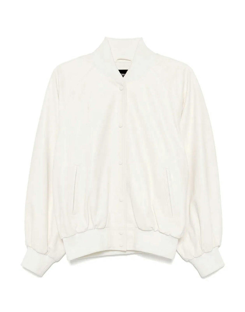 Downtown Leather Bomber Jacket