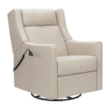Kiwi Deluxe Power Recliner and Swivel Glider with Heat and Massage Performance Beach Eco-Weave