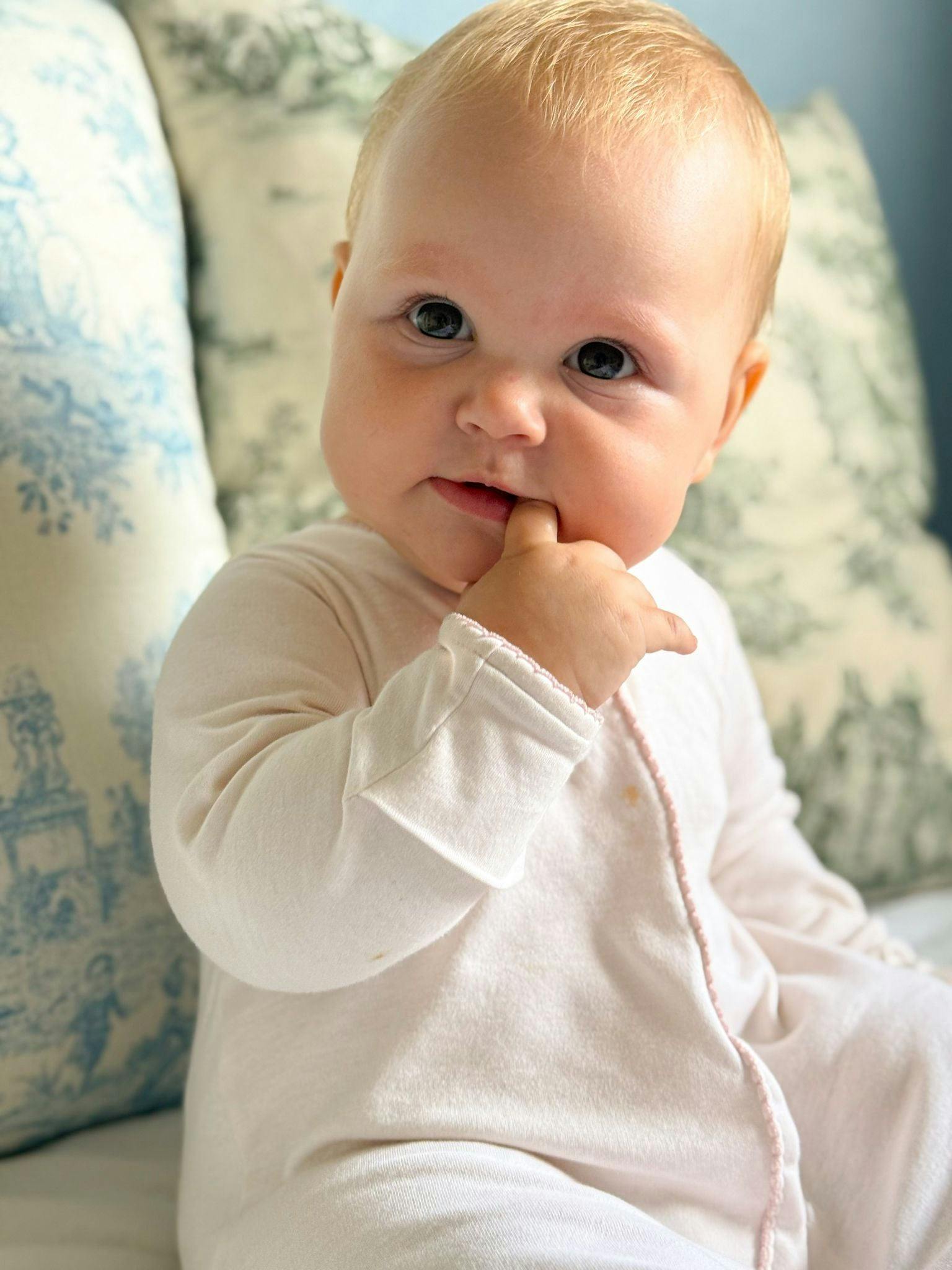 Organic Pima Baby Gown Rose
