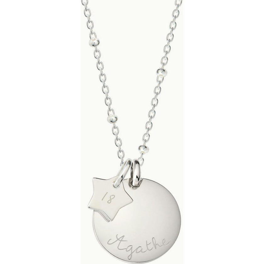 Personalized Birthday Necklace, Sterling Silver