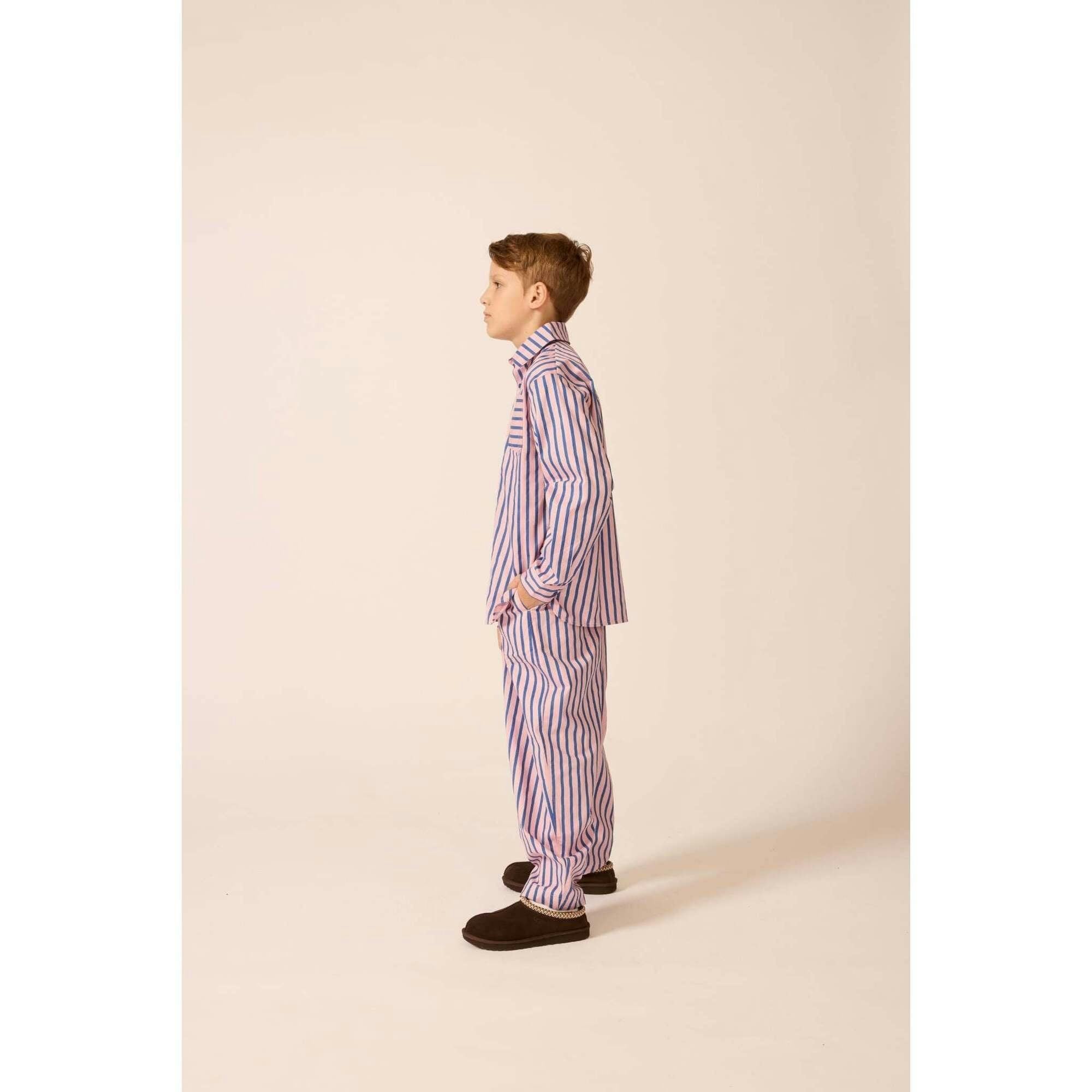 Friday Pant in Blue Note Stripe
