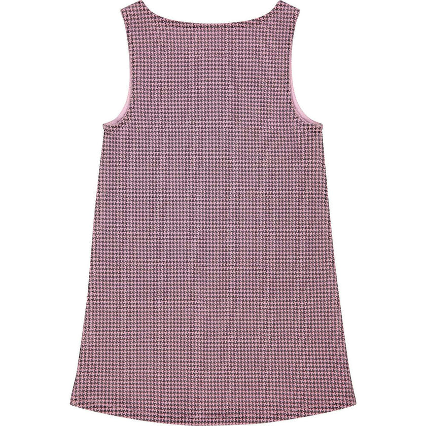 Hana Dress | Pink Houndstooth