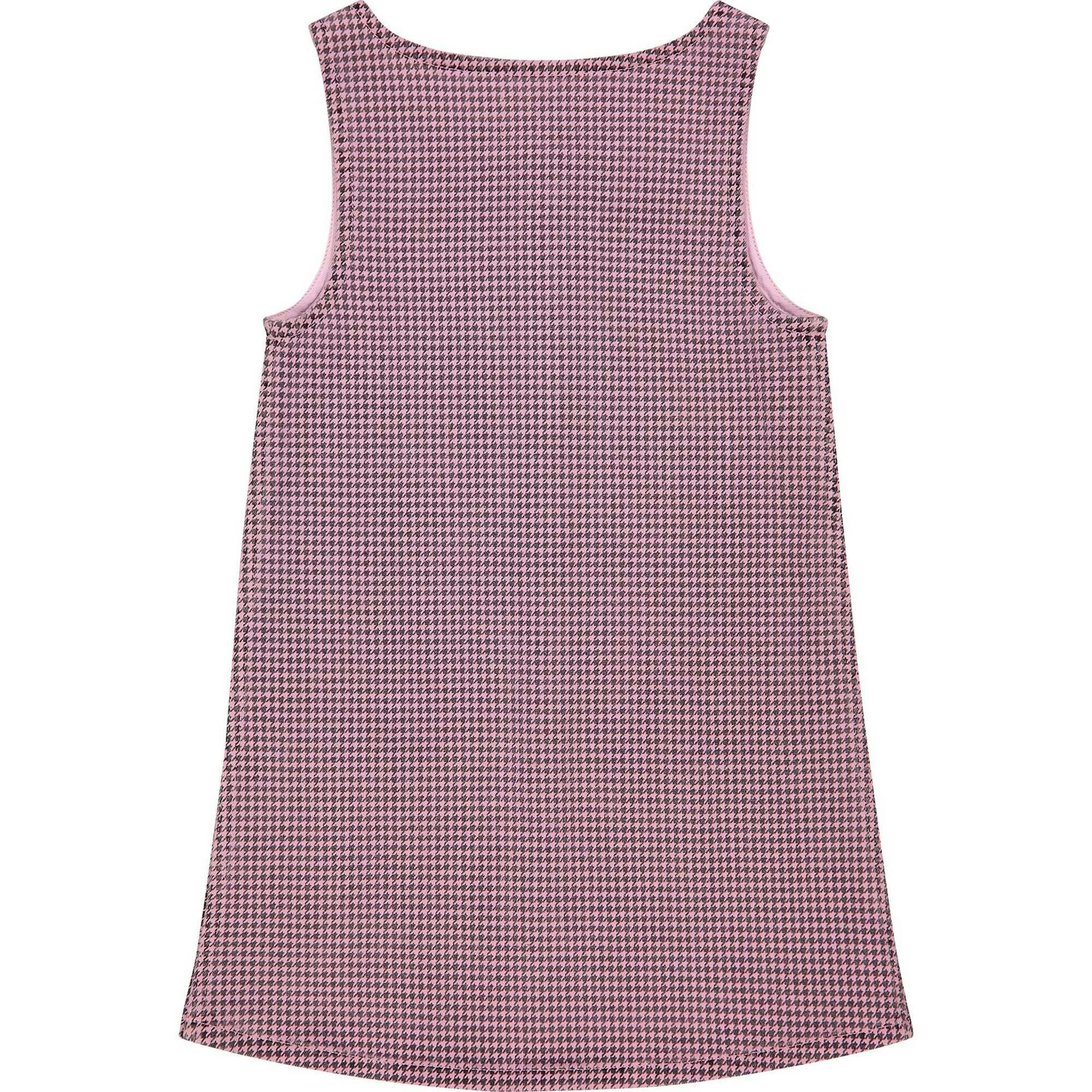Hana Dress | Pink Houndstooth