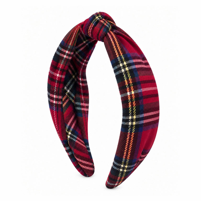 Plaid Knot Headband