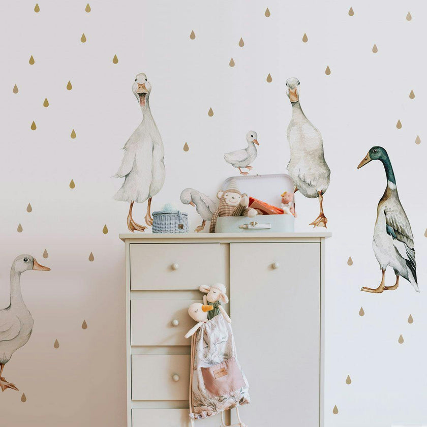 White Ducks Return To Innocence Wall Decal Set