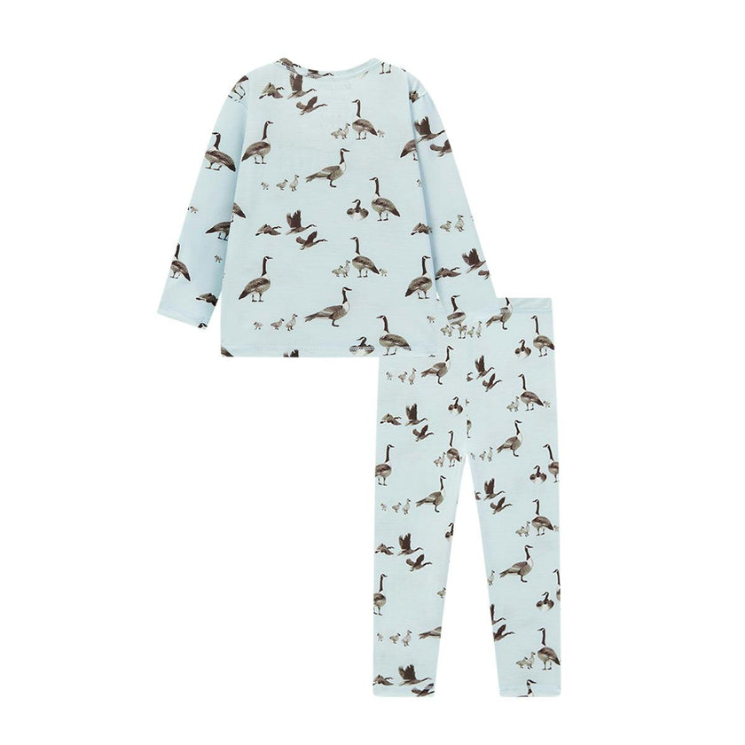 Goose Luxe Stretch Long Sleeve Two Piece Pajama Set