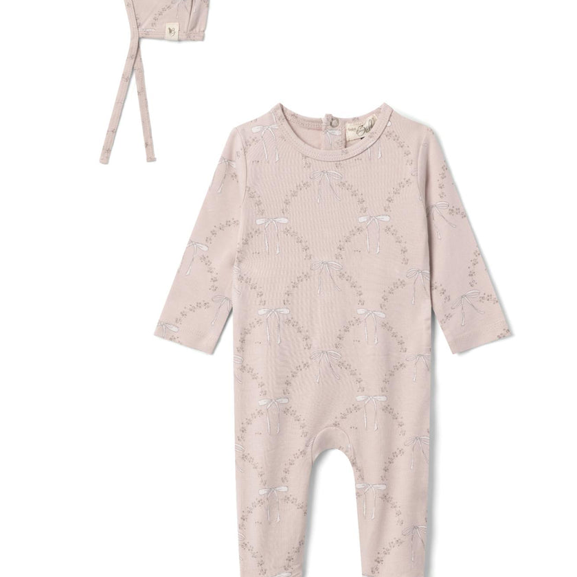 Bow Print Onesie Primrose