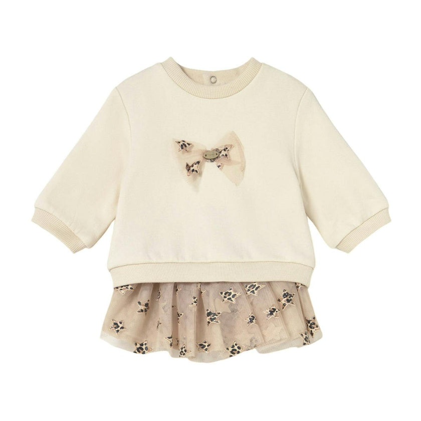 Newborn Girl Tulle Skirt and Sweatshirt Set