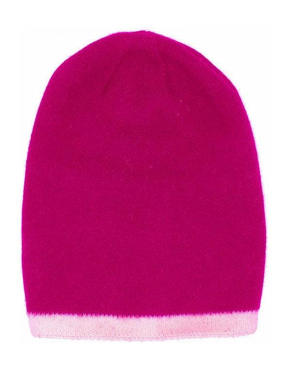 Two Tone Knit Hat (Snap On Pom Sold Separately)