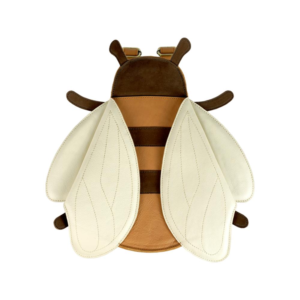 Loubi Schoolbag | Bee | Camel Classic Leather