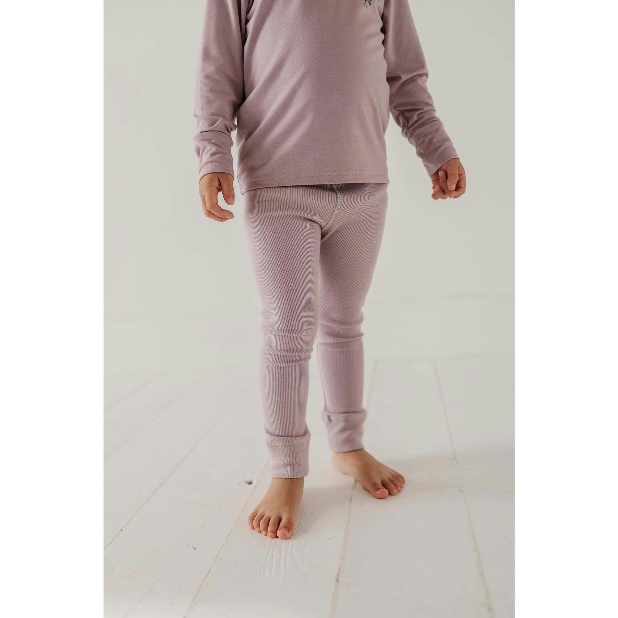 Ribbed Leggings Dusky Orchid