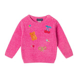 Infant Girls (9-24M) Chenille Sweater & Leggings Set | Sweet Treats - Pink