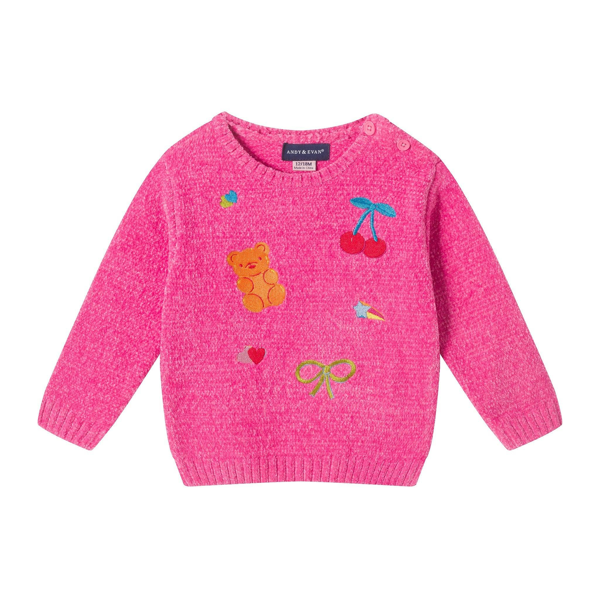 Infant Girls (9-24M) Chenille Sweater & Leggings Set | Sweet Treats - Pink